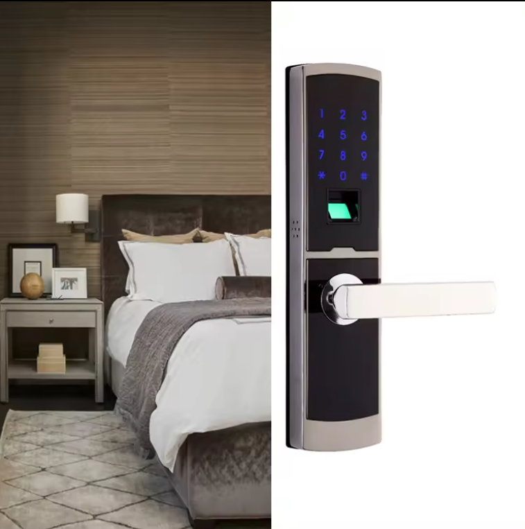 TAITON's TAM-DL-SUPREMA Digital Biometric Residential Wooden Door Lock